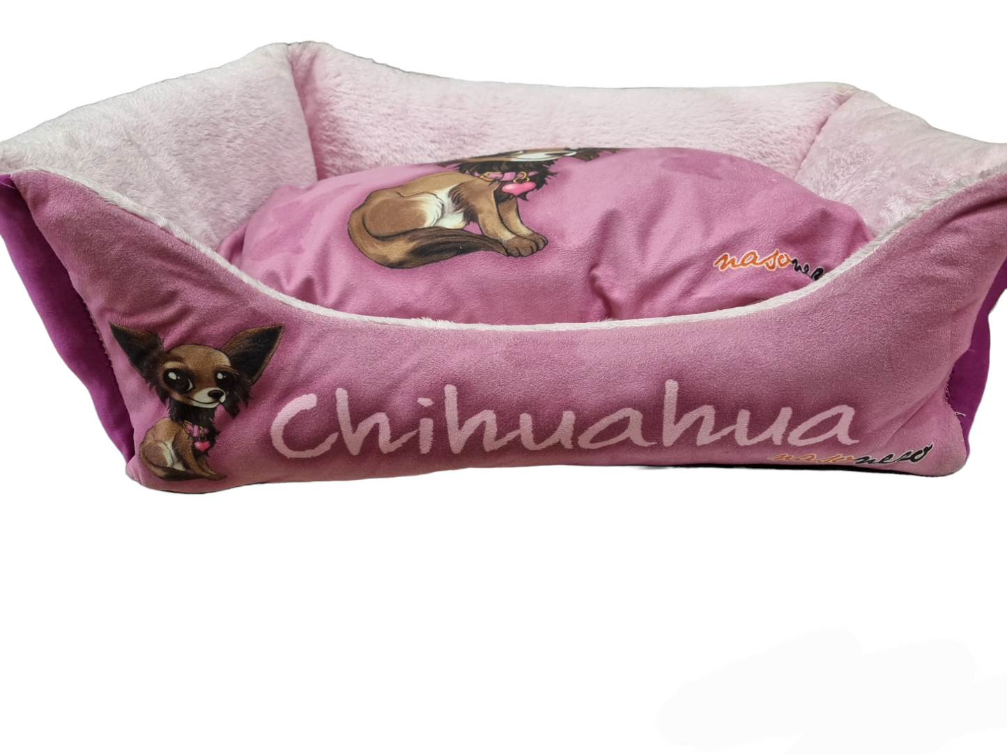 NASO NERO cuccia Chihuahua small rosa.