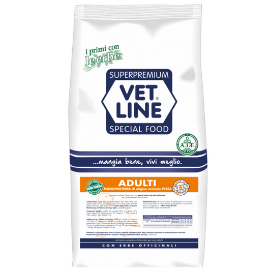Vet Line adulti Pesce 12,5kg