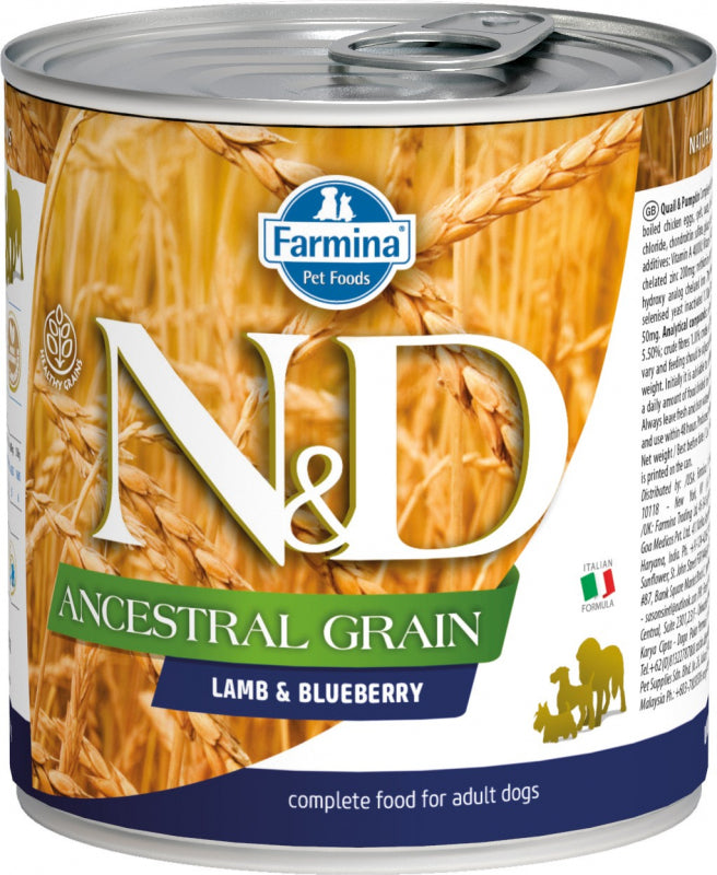 Farmina N&D ancestral grain Agnello e Mirtillo 285gr