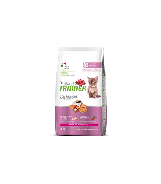 Natural Trainer Cat Kitten Salmone 1,5kg