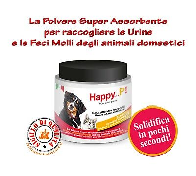 Happy P la polvere che solidifica urine e feci molli!