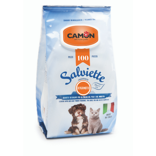 Camon Salviette Maxi Formato 100 pezzi Bergamotto