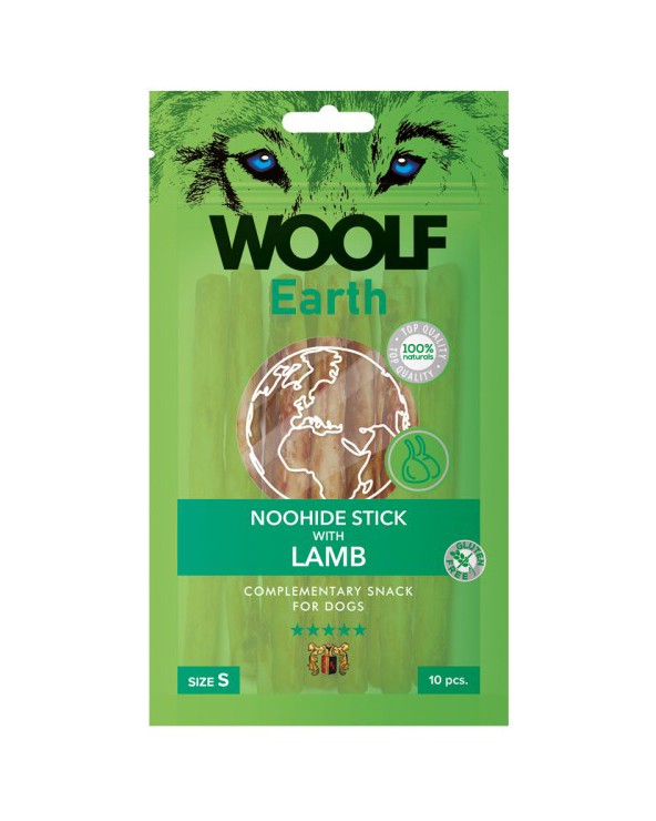 Woolf Snack Earth Noohide Stick S  Agnello 90 Gr