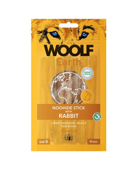 Woolf Snack Earth Noohide Stick S  Coniglio 90 Gr