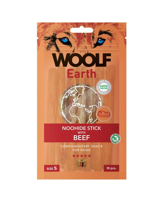 Woolf Snack Earth Noohide Stick S  Manzo 90 Gr